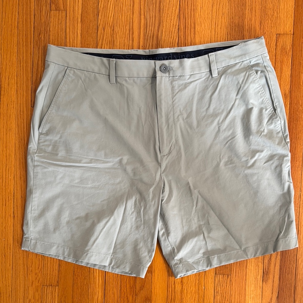 Pre-owned Men's Gray Vineyard Vines Performance Shorts Size 40